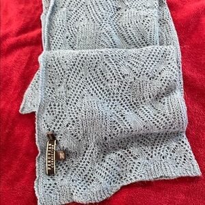 Peruvian Connection Sky Blue Women's Knit Wrap